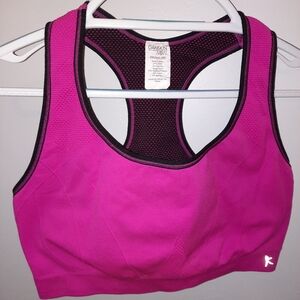 Danskin Reversible Plus Size Sports Bra bright pink & black size 2x EUC